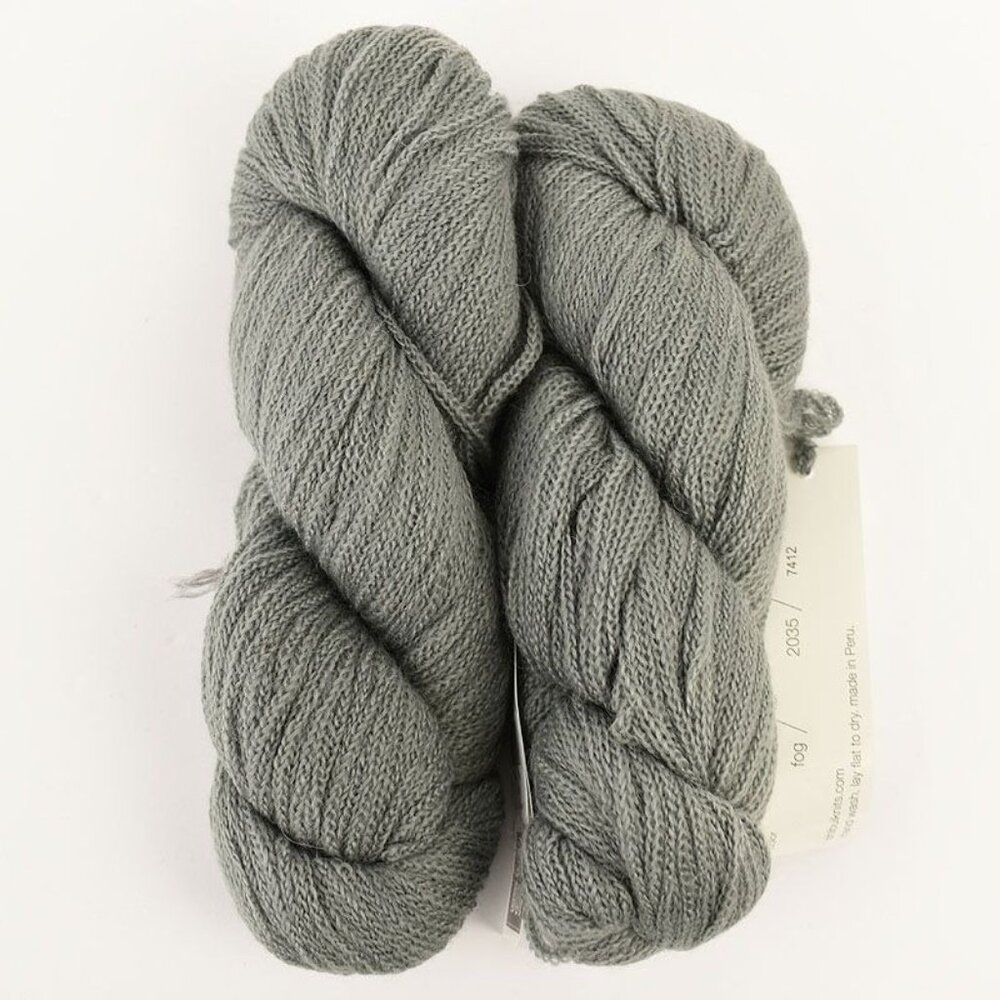 Shibui Maai Yarn 2 Skeins Superbaby Alpaca Fine Merino Wool Gray